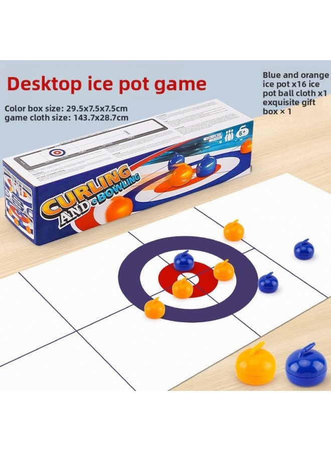 Table Curling Indoor Tabletop Family Party Games Parent-Child Kidsren's Ice Hockey Bowling Toys Team Building Props